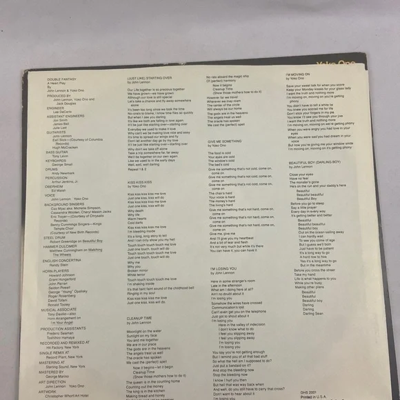 John Lennon Yoko Ono Double Fantasy LP - Picture 4 of 7